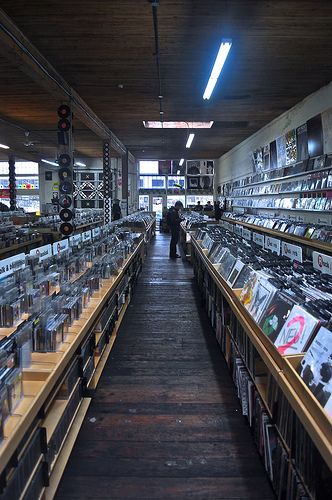 Record Store Browsing Vinyl Record Store, Vinyl Store, Record Shop, Music Shop, Record Players, Vinyl Music, Record Collection, Vintage Records, Music Aesthetic