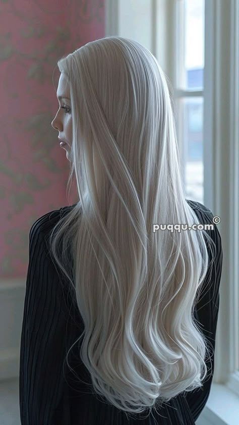 Hair Colors For Dark Hair, Blonde Hair At Home, Κούρεμα Bob, Perfect Blonde Hair, Silver White Hair, Classic Wedding Hair, Trendy Hair Styles, Long White Hair, White Hair Color