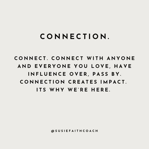 Connection is the cornerstone to human relations. Whether you want to strengthen your friendships, family ties, romantic relationship or effectiveness as a leader, the key is to connect. Connection is intentional, actively engages, is curious, cares. Connection deepens relationships, so if you want to move beyond the shallow, connect more. And actually, yes, you do have time. Connection can be quick and still be meaningful. Here’s what this looks like in action: You want to be a be... How To Build Connections, Relationship Connection Quotes, Connection Aesthetic, Craving Connection, Be A Better Partner, Check On Your Friends, Connection Quotes, Genuine Connection, Friendship Over