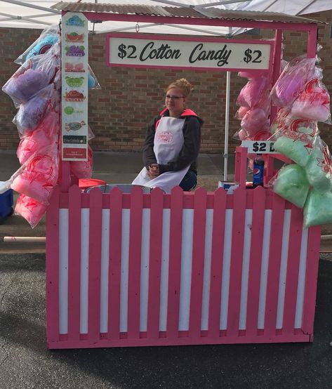 Cotton Candy Trunk Or Treat Ideas, Cotton Candy Fall Festival, Trunk Or Treat Cotton Candy, Cotton Candy Trunk Or Treat, Cotton Candy Display Stand, Cotton Candy Booth Ideas, Cotton Candy Display Ideas, Cotton Candy Booth, Cotton Candy Display