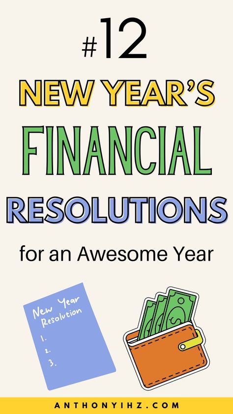 Are you looking for a list of financial New Year's resolutions to consider this year? Want to learn how to improve your finances in the coming new year? Check out these personal finance tips on 12 new year’s financial resolutions to make in 2025. New Year's financial resolutions that will inspire you to take control of your finances Financial New Years Resolution, Financial Resolutions, 2025 Plan, Dave Ramsey Budgeting, Grocery Savings, Living Below Your Means, Hobbies That Make Money, New Year's Resolutions, Personal Finance Tips