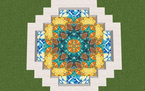 Minecraft Floor Designs, Minecraft Pattern, Minecraft Building Guide, Minecraft Interior, Minecraft Interior Design, Floor Designs, Glazed Terracotta, Terracotta Floor, Minecraft Castle