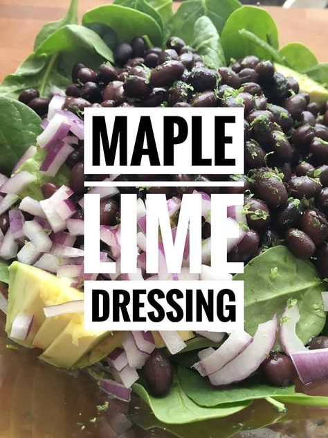 Fall Salad With Maple Lime Dressing, Maple Lime Dressing, Cinnamon Dressing, Blackberry Salad, Lime Salad Dressing, Salad With Spinach, Dressing Salad, Spinach Avocado, Vegan Salads