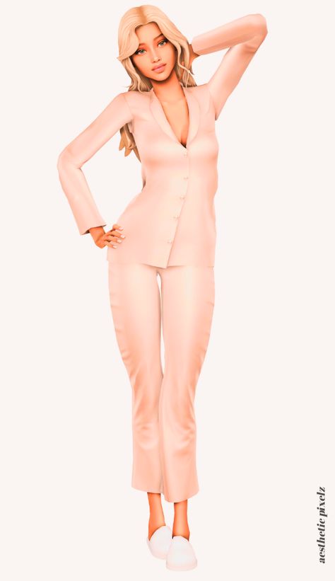 Best Sims 4 Pajamas CC Finds (Lookbook + Links to Download) - Aesthetic Pixelz Sims 4 Casual Dress Cc, Sims 4 Cc Maxis Match Pjs, Sims 4 Christmas Pjs, Sims 4 Pajama Set, Ts4 Cc Sleepwear, Sims4 Pajama, Sims 4 Older Woman Cc, Sims Pajamas Cc, Sims 4 Cc Pyjamas Patreon