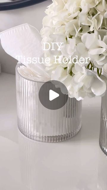 Ivette Kettel | Organic Modern Home Decor on Instagram Tissue Box Hacks, Organic Modern Home Decor, Organic Modern Home, Ribbed Vase, Tissue Paper Holder, Makeup Station, Walmart Finds, Modern Home Decor, Organic Modern