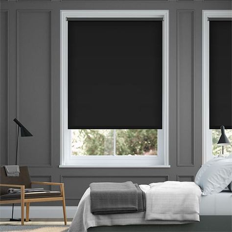 Blackout Blinds Bedroom, Blinds Bedroom, Grey Blinds, Panel Blinds, Blackout Roller Blinds, Night Blinds, Cool Curtains, Blackout Blinds, Modern Curtains