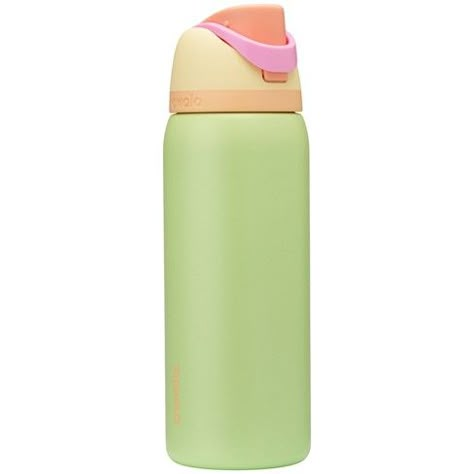 Owala 32oz FreeSip Stainless Steel Water Bottle - Lime Light 32 Oz Owala, Preppy Water Bottle, Girly Stickers, Trendy Water Bottles, Mansion Ideas, Cute Water Bottles, Reusable Bottle, Water Bottle With Straw, Insulated Stainless Steel Water Bottle