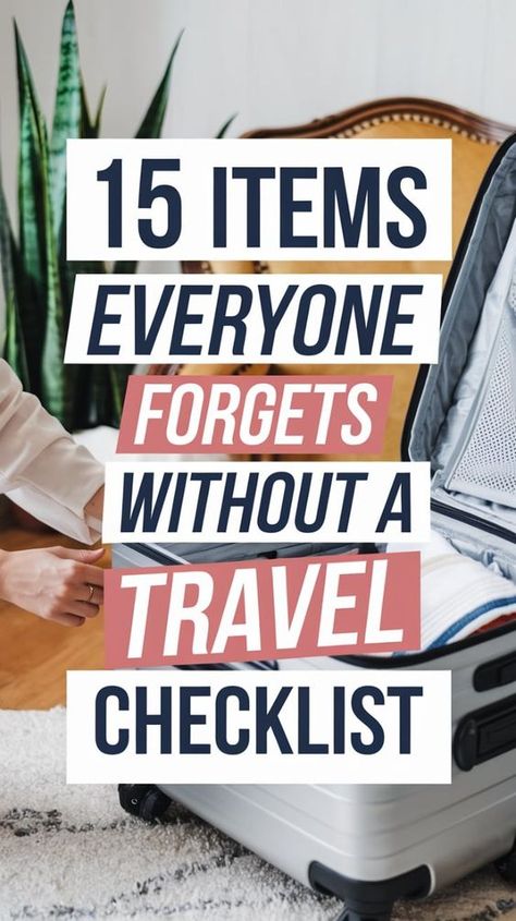 15 Items Everyone Forgets Without a Travel Checklist-Are you forgetful? Travel checklist for forgetful people, so you can travel safely with a luggage full of clothes and travel essentials. Travel tips and travel hacks for those that don't just want to dream about Instagrammable locations, but actually shoot photos there! What To Pack For A Train Trip, Baggage Checklist, How To Travel For Free, Trip Checklist Travel Packing, Train Travel Essentials, Luggage Hacks, Traveling Abroad Checklist, Best Travel Items, Day Trip Essentials