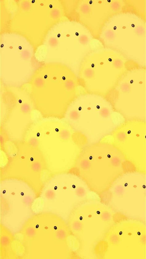 Cute Chicks Wallpaper, Cute Images For Wallpaper, Duck Wallpaper, Cute Little Tattoos, Little Tattoos, Line Sticker, Kawaii Wallpaper, Cute Images, Ipad Wallpaper