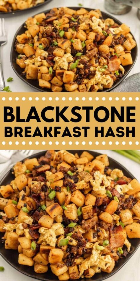 Breakfast Scramble Blackstone, Tired Mom Recipes, Breakfast On Grill Ideas, Blake Stone Recipes, Brownstone Griddle Recipes, Grilling Recipes Breakfast, Fall Camping Food Blackstone, Breakfast Ideas For Blackstone, Grilling Breakfast Recipes