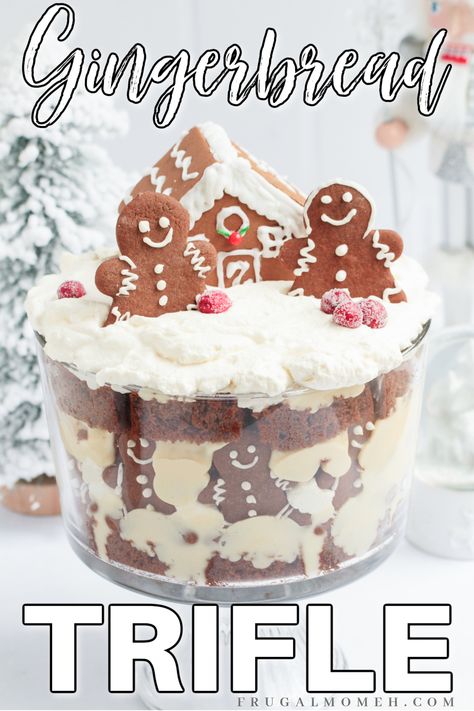 Gingerbread Trifle, Homemade Custard, Frugal Mom, Festive Cookies, Trifle Recipe, Hearty Dinner, Easy Cookie Recipes, Dinner Dishes, Easy Cookies