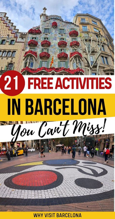 If you’re planning to visit Barcelona on a budget, then don’t worry – I’ve got you covered! While some of the top Barcelona attractions can be expensive, there are still plenty of free things to do in Barcelona to help you save money. Whether you’re backpacking in Barcelona Spain or simply want a cheap European city break you’ll still be able to get the best of Barcelona for free! Barcelona Travel Tips | Barcelona Free Activities | Barcelona Things to Do | Budget Travel Guide #travel #spain One Day In Barcelona, What To Do In Barcelona Spain, Barcelona Neighborhoods, Barcelona Attractions, Cheap European Cities, Places In Barcelona, Barcelona Trip, Barcelona Guide, Barcelona Travel Guide