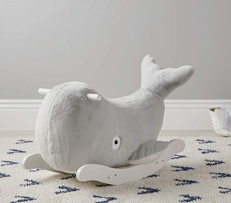 Gray Whale Nursery Rocker Whale Themed Nursery, Arctic Nursery, Whale Nursery Decor, Nursery Ideas Boy, Nautical Nursery Boy, Nursery Rocker, Ocean Themed Nursery, Boy Nursery Themes, Whale Nursery