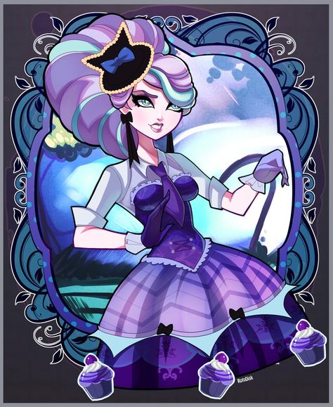 Kitty Cheshire, Ever After High Rebels, Female Dragon, Monster High Art, Ever After High, High Art, Purple Hair, Monster High, Ever After