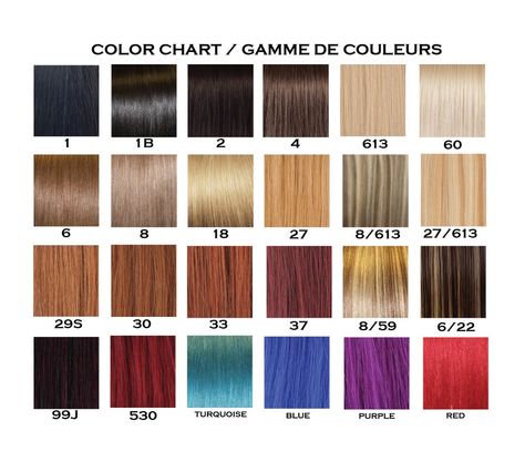 Remy Hair Extensions Colour Chart http://www.sishair.com/    #hairextensions #virginhair  #laceclosure Hair Color Number Chart Weave, Expression Hair Colour Chart, Braiding Hair Colors Numbers, Ginger Braids Color Number, Mixture Of Blonde And Brown Braids, Hair Extensions Color Ideas, Weave Color Chart, Ginger Extensions, Hair Color Number Chart