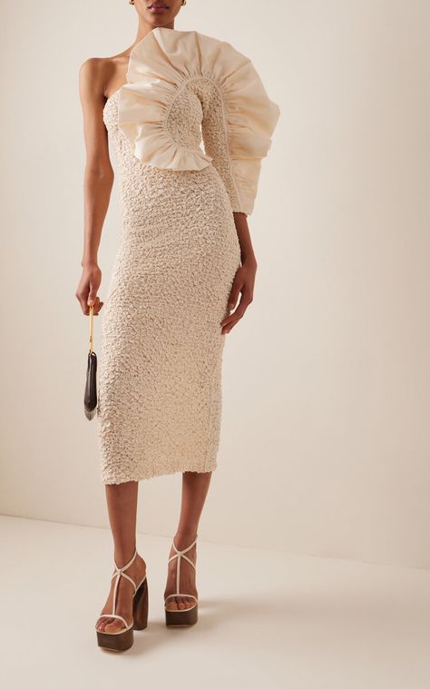 Luxury Ruffle Midi Dress, Mara Hoffman Crop Top, White Dress Moda Operandi, Mara Hoffman Dress White, Moda Operandi White Mini Dress, African Fashion Skirts, Mara Hoffman, Cotton Midi Dress, Glamour Fashion