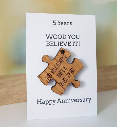 5th Anniversary Card, HusbandGift, Wife Card, Wood, Wooden Gift, Wedding Anniversary, Gift for Her, Gift for Him, Romantic, I love you, * Wood Anniversary Gifts For Her, Wood Anniversary Ideas, 5th Wedding Anniversary Gifts For Him, 5th Anniversary Gift Ideas, Wooden Anniversary Gift, Ideas Matrimonio, Anniversary Crafts, 5th Wedding Anniversary Gift, Silver Anniversary Gifts