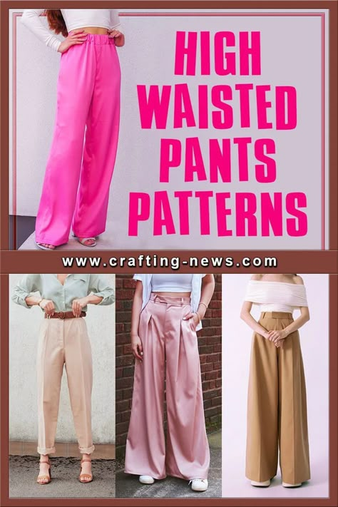 There are so many styles of pants. Some are more flattering than others. If you are looking for a pair of pants that are flattering on all body types, check out the high waisted pants patterns below.

High waisted pants were first developed in the 40s for women farmers and factory workers. In the 50s, they became a fashion statement. They were a huge hit again in the 80s, but went out of style in the 90s. Flowing Pants Pattern, Women's Pants Pattern, Wide Leg Pants Pattern Drafting, Easy Sew Pants Women, 70s Pants Pattern, Linen Trousers Pattern Free, Sew High Waisted Pants, Wide Leg Trouser Pattern Free, Sewing Patterns Pants Women