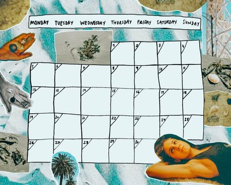 Rookie » Printable: A November Calendar Collage Calendar, Witchy Bujo, November Calendar, Calendar Layout, Calendar Art, Diy Calendar, Friday Saturday Sunday, Art Calendar, 2025 Calendar