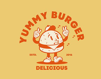 Retro Burger Logo, Retro Diner Branding, Burger Character Design, Burger Illustration Graphics, Burger Logo Design, Burger Character, Retro Burger, Diner Branding, Burger Illustration