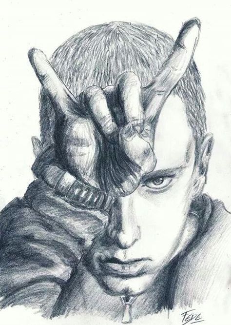 How To Draw Eminem, Eminem Drawing Sketches, Eminem Art Drawing, Rappers Drawing, Eminem Sketch, Eminem Fanart, Rap Drawing, Rapper Drawings, Eminem Art