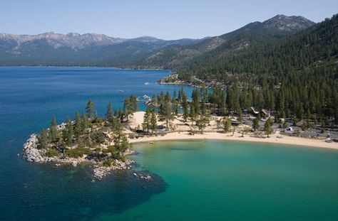 Sand Harbor at Lake Tahoe is one of the most popular and scenic Tahoe beaches. Sand Harbor offers 55 acres of paradise - expansive sandy beaches, rocky coves, and panoramic views of the east shoreline. Sand Harbor Lake Tahoe, California Tourist Attractions, Lake Tahoe Beach, Lake Tahoe Trip, Lake Tahoe Vacation, Tahoe Trip, Lake Tahoe Nevada, Incline Village, Lake George Ny