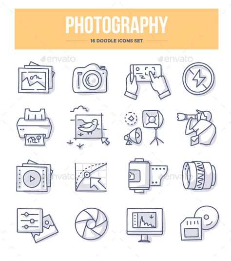 Photography Doodle Icons #Photography, #Doodle, #Icons Photography Doodle Art, Doodles Photography, Photography Doodle, Doodle Photography, Photography Symbol, Camera Doodle, Photo Doodle, Icons For Website, Doodle Icons