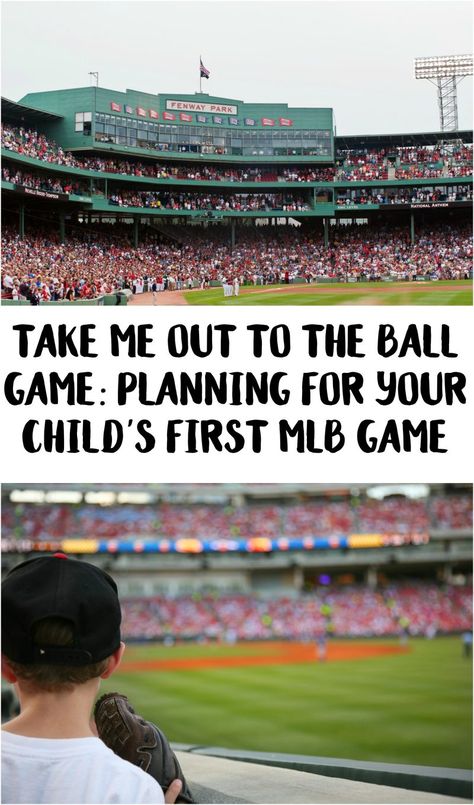 Are you thinking about taking your kids to their first baseball game? These tips and ideas will make their first MLB game a success! Baseball Games For Kids, Braves Game, Dodger Game, Baseball Park, Braves Baseball, Minor League Baseball, Reds Baseball, Fenway Park, Baseball Game