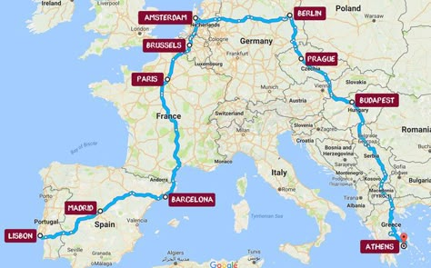 How To Plan the Perfect Interrail Trip Interrail Map, Interrail Itinerary, Interrailing Europe, Interrail Europe, Europe Places To Visit, Backpack Europe, Europe By Train, Europe Train Travel, Europe Train