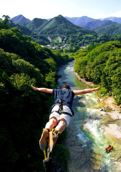 Bungy Jumping Bungy Jumping, Base Jump, Hang Gliding, Bungee Jumping, Gunma, Tokyo Travel, Visit Japan, Adventure Activities, Skydiving