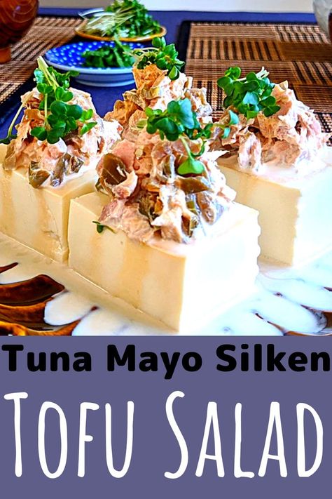 Canned Tuna Sushi Rolls, Fan Tuan Recipe, Japanese Tuna Mayo, Tuna Cucumber Sushi, Sushi With Tuna Can, Vegan Tuna Sushi, Tuna Mayo, Canned Tuna Recipes, Silken Tofu