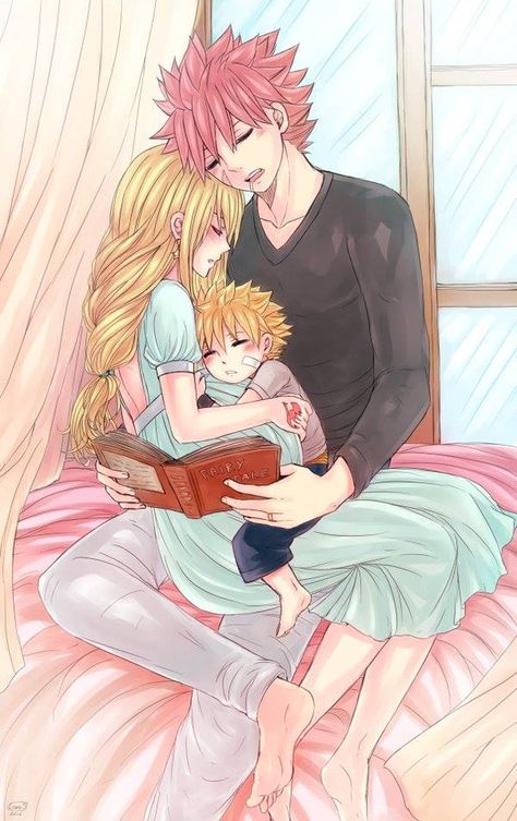 Natsu Dragneel,Lucy Heartfilia(NaLu) - Fairy Tail Natsu E Lucy, Fairy Tail Family, Natsu Fairy Tail, Fairy Tail Natsu And Lucy, Natsu X Lucy, Fairy Tail Pictures, Fairy Tail Love, Anime Fairy Tail, Fairy Tail Nalu