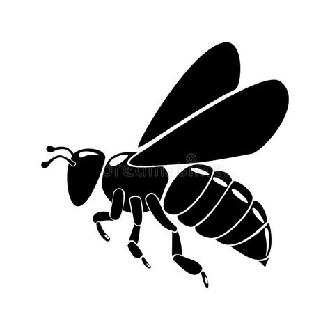 Bee Clipart Black And White, Honey Bee Clipart, Bee Illustrations, Bee Silhouette, Bee Stencil, Styrofoam Art, Bee Images, Bee Clipart, Bee Illustration