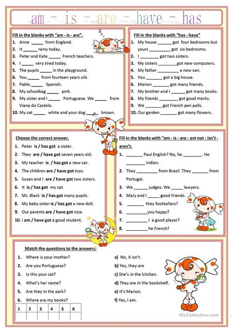 English Worksheet, English Exercises, English Grammar Worksheets, Esl Lessons, English Verbs, English Activities, English Language Learners, Grammar Lessons, School Worksheets