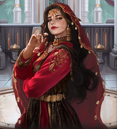 Fortune Teller Character, Fortune Teller Costume, Karma Design, Indian Theme, Amazon Warrior, Dungeons And Dragons Art, Cartoon Outfits, Fortune Teller, Fantasy Map