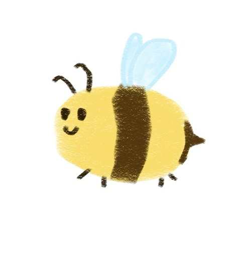 Bee Icon Aesthetic, Bee Widget, Bee Pfp, Notion Library, Bee Icon, Working Bee, Bee Drawing, Beige Icons:), Cartoon Bee