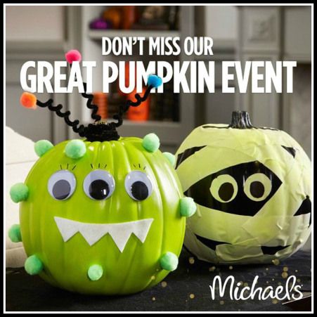 Michaels Pumpkin Event Pumpkin Decorating Contest, Creative Pumpkin Carving, Pumpkin Contest, Halloween Preschool, Pumpkin Projects, Pumpkin Carving Templates, Pumpkin Halloween Decorations, Family Crafts, Halloween Crafts For Kids