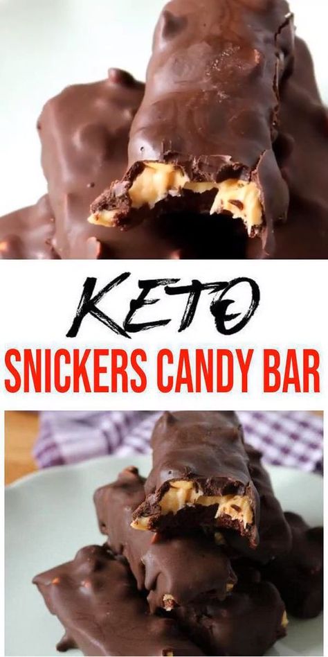 Keto Candy! AMAZING ketogenic diet candy bar - Easy chocolate Snickers low carb candies. BEST keto Snickers candy bar for keto snacks or keto dessert. Try this simple & quick homemade keto chocolate & caramel filling candy bar no need to buy store bought with this low carb treats. No sugar, gluten free candy.  Looking for keto candy recipes this is a must make - super tasty. So don't look to buy keto candy make DIY candy. #keto #candy #lowcarb - Check out this favorite keto food recipe :) Keto Snickers, Snickers Candy Bar, Snickers Candy, Gluten Free Candy, Keto Cookie Recipes, Desserts Keto, Postre Keto, Keto Candy, Keto Pancakes