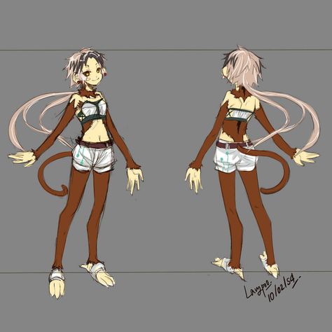 Female Monkey Character Design, Monkey Girl Character, Monkey Oc Art, Monkey Humanoid, Female Wukong, Monkey Fursona, Monkey Anime, Powerful Anime, Sgt Frog