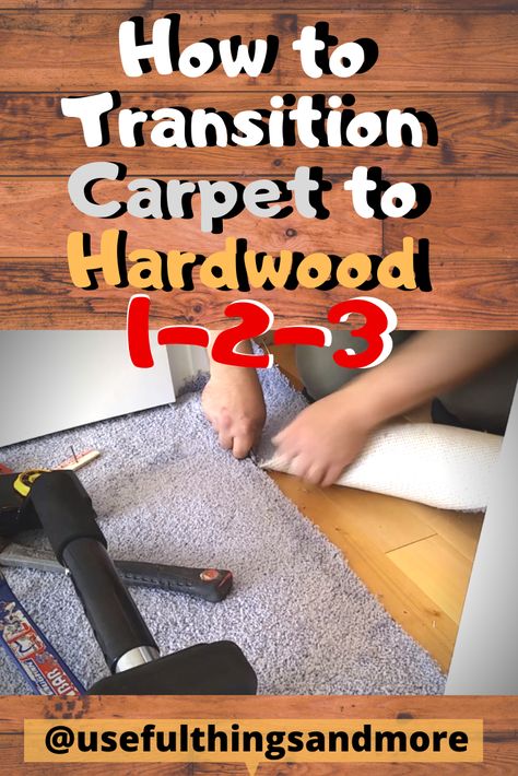 Some times this part of work make us stuck... Just follow this link and you will learn the one of many ways how to transition Hardwood to Carpet like a boss. #howto #hardwood #carpet #flooring #efrseattle #floors #woodworking Carpet And Wood Floor Transition, Carpet To Wood Transition, Carpet To Hardwood Transition, Floor Transition, Maple Floors, Wood Stairs, House Things, Diy Decorating, Oak Hardwood