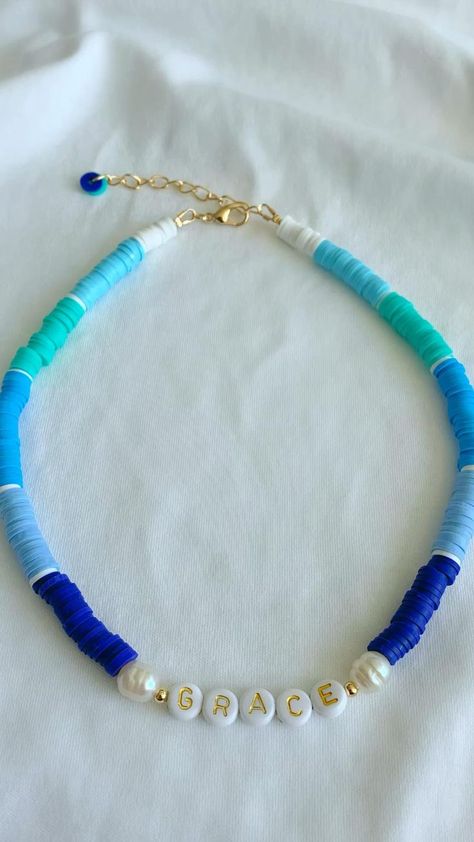 Clay Bead Jewelry, Bloxburg Hacks, Necklaces Beads, Clay Bead Necklace, Ankle Bracelets Diy, Diy Beaded Rings, Homemade Bracelets, Diy Jewelry Rings, Clay Bracelets