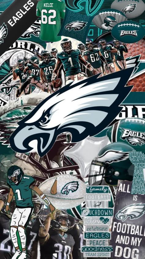 Philadelphia Eagles Art, Philadelphia Eagles Shoes, Football Collage, Beautiful Sister Quotes, Philadelphia Eagles Wallpaper, Cool Football Pictures, Eagles Wallpaper, Philly Special, Nfl Funny