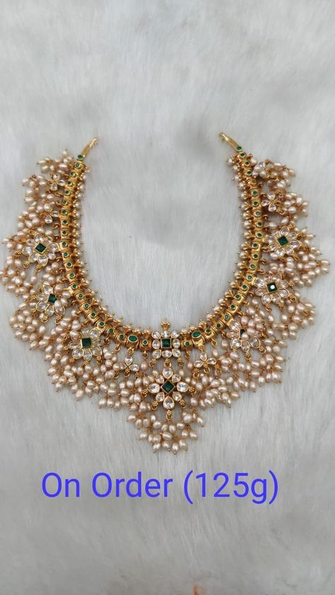 Gutta Pusala Haram Designs, Guttapusalu Short Necklace, Gottu Pusala Haram, Guttu Pusala Haram, Latest Gutta Pusalu Jewellery, Guttapoosalu Haram, Latest Indian Jewellery Design, Guttupusallu Necklace, Gutta Pusalu Jewellery Gold Necklaces