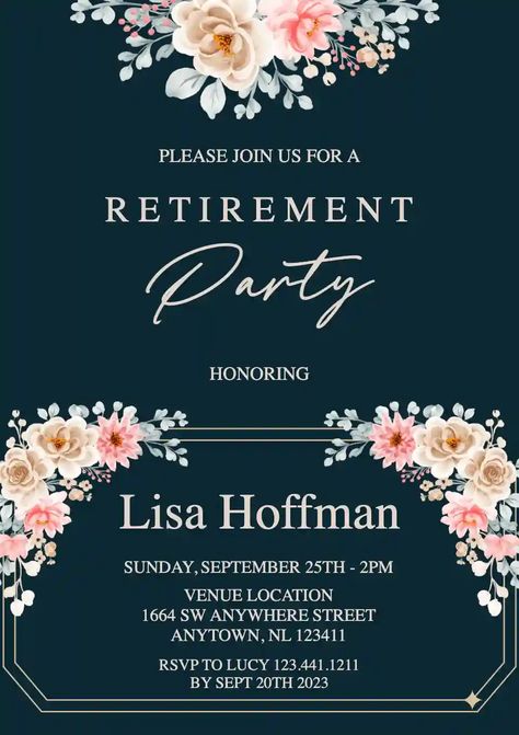 Farewell Invitation, Retirement Invitation Template, Retirement Invitation, Retirement Invitations, Online Invitation, Invitation Maker, Retirement Parties, Online Invitations, Invitation Template