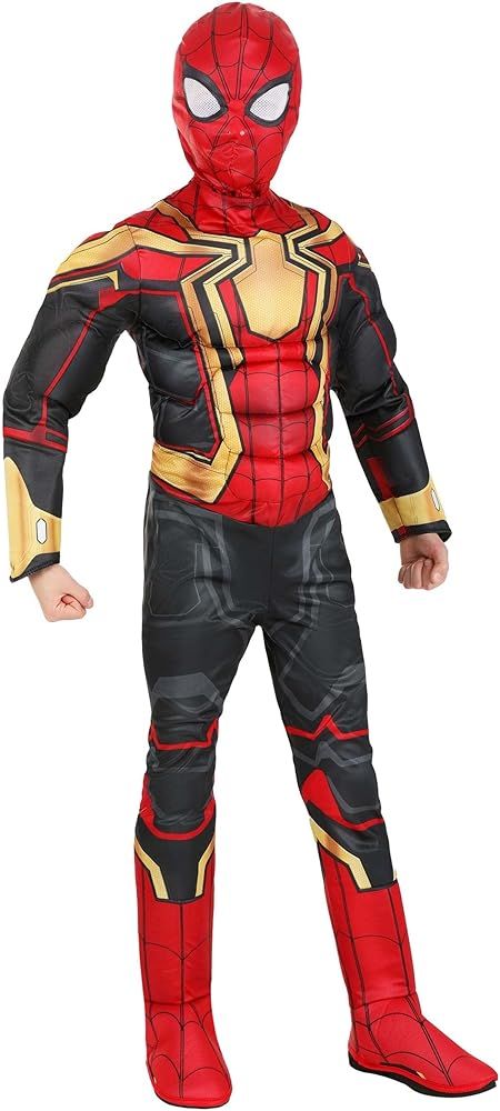 Amazon.com: Marvel Boys Deluxe Iron Spider Man Costume, Kids Spiderman Integrated Suit for Children, Costumes - Officially Licensed Small : Clothing, Shoes & Jewelry Light Up Halloween Costumes, Kids Spiderman Costume, Spiderman Invitation, Children Costumes, Halloween Costume Suit, Marvel Costumes, Spiderman Costume, Halloween Adventure, Iron Spider