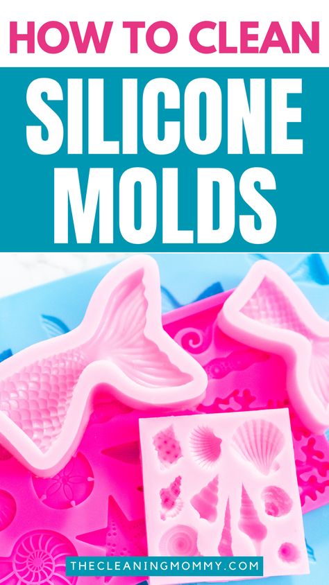 Learn how to clean silicone molds from resin using baking soda and white vinegar with these simple and effective tips! Keep your molds looking good as new with this step-by-step guide. Try it today. Cleaning Resin Molds, Cleaning Silicone Molds, How To Clean Silicone Molds, Cleaning Mold, Remove Wax, Wax Molds, Silicone Resin Molds, Silicone Resin, Plaster Molds