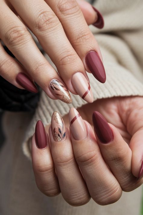 Elevate your autumn manicure with these stunning acrylic fall nail ideas that embody the essence of the season. Picture warm earthy tones like burnt orange and deep burgundy, accented with delicate leaf designs and shimmering gold flakes that capture the beauty of falling leaves. These captivating acrylic nails will have you embracing the cozy fall vibes. Step into the season with style! Marble Fall Nails, Fall Nails Leaf, Burnt Orange Fall Nails, Orange Fall Nails, Autumn Manicure, Fall Nails Designs, Cozy Fall Vibes, Simple Fall Nails, November Nails