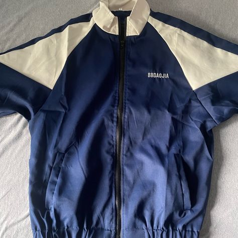 Never Worn/Brand New, Blue/Cream Vintage Windbreaker Jacket, Runs Small (Size M Feels More Like Size Xs Or S) Vintage Windbreaker Jacket, Mens Fleece Jacket, Blue Jacket Men, Grandpa Style, Windbreaker Jacket Mens, Half Zip Jacket, Black Windbreaker, Vintage Reebok, Mens Windbreaker