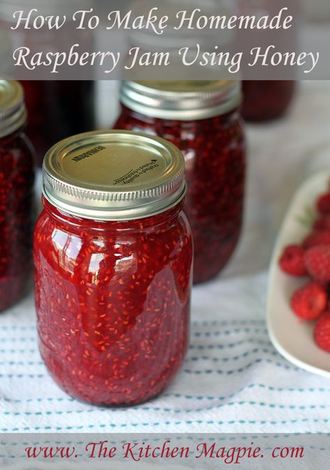 Canning Room, Canning Jams, Jam Homemade, Homemade Raspberry Jam, Raspberry Jam Recipe, Canning Jam, Sugar Recipes, Canned Food Storage, Canned Fruit