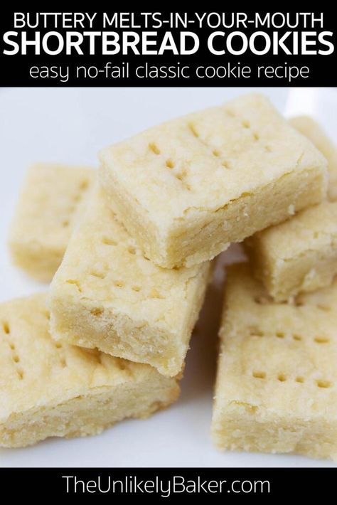 Traditional Shortbread Recipe, Easy Shortbread Cookie Recipe, Shortbread Recipe Easy, Shortbread Cake, Scottish Shortbread Cookies, Easy Filipino Recipes, Butter Shortbread Cookies, Best Shortbread Cookies, Homemade Shortbread